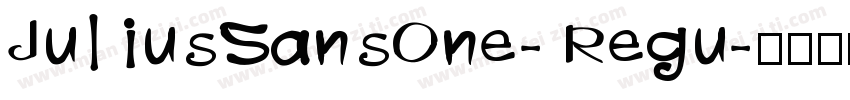 Jul iusSansOne- Regu字体转换